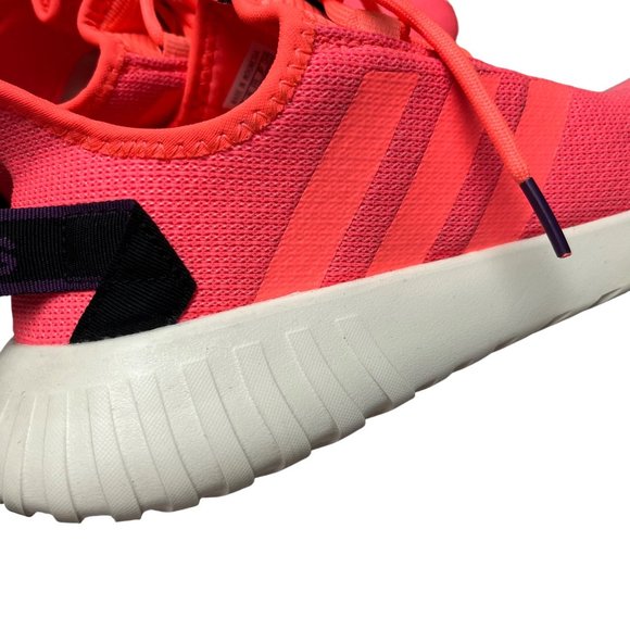 Adidas SIZE 10 Womens Kaptir X Signal Coral Orange Cloudfoam Sneakers - Picture 4 of 10